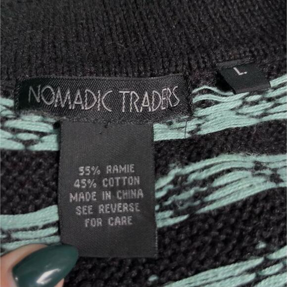 Nomadic Traders Cardigan Sweater Fair Isle Nordic - Picture 7 of 7